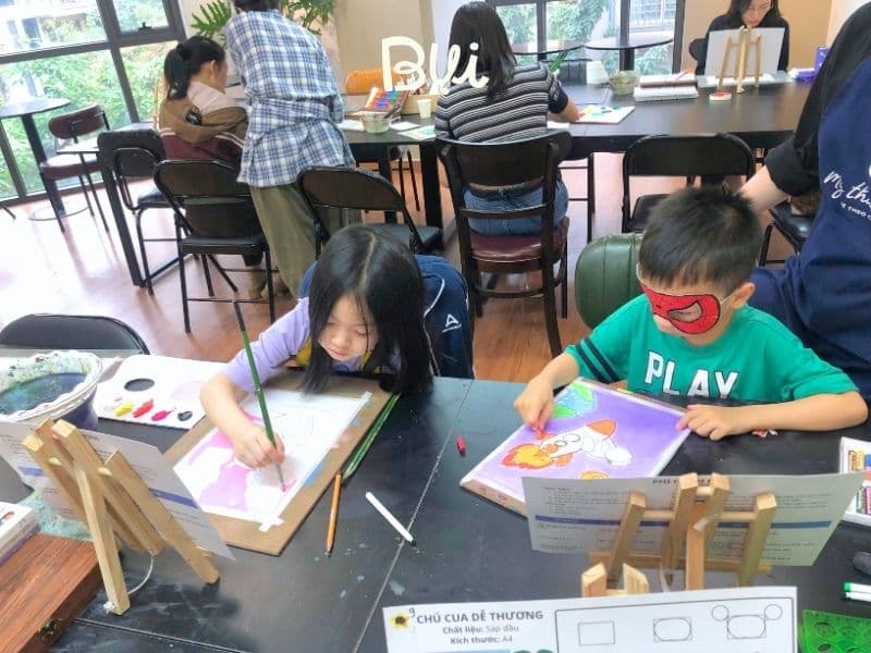 Lớp dạy vẽ cho bé Quận Tây Hồ - Mỹ Thuật Bụi Thụy Khuê
