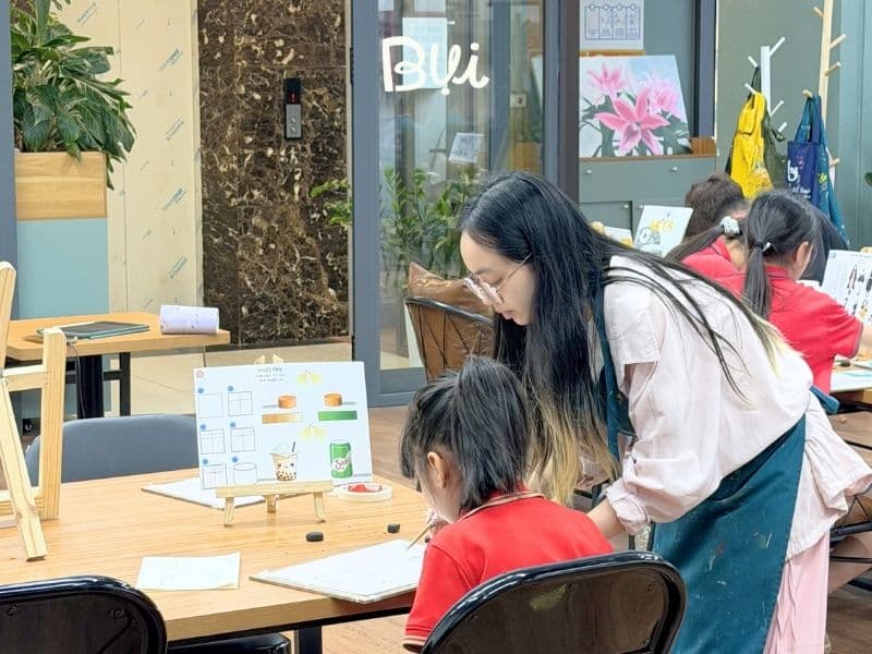 Lớp học vẽ cho bé Quận Bắc Từ Liêm giúp con tự tin thể hiện ý tưởng