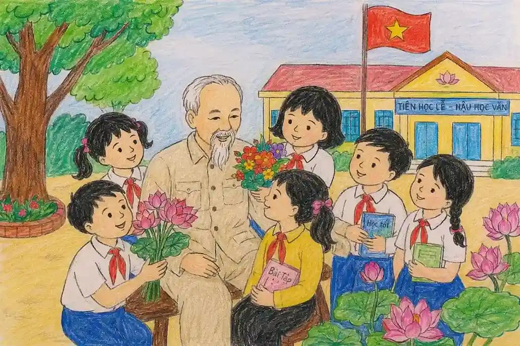 Cách vẽ Bác Hồ với thiếu nhi đơn giản, đẹp và 30+ ý tưởng ý nghĩa