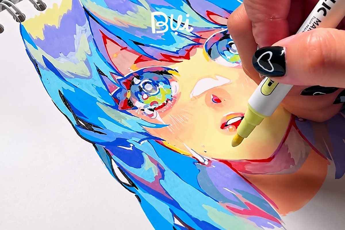 Cách tô màu Acrylic đẹp: 10 kỹ thuật giúp màu đều, trong và có chiều sâu
