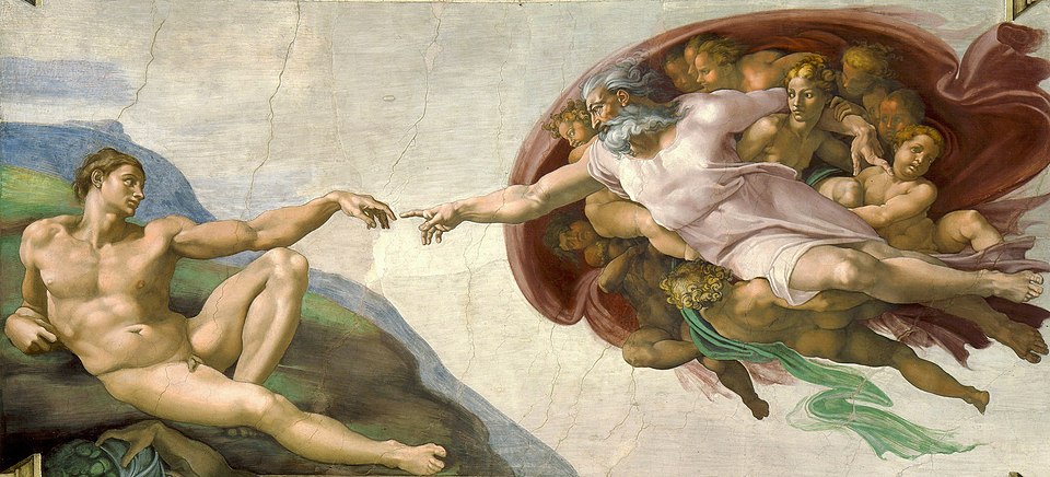 Bức tranh "Chúa tạo ra Adam" - Michelangelo (1511 - 1512) Bức tranh "Chúa tạo ra Adam" - Michelangelo (1511 - 1512)