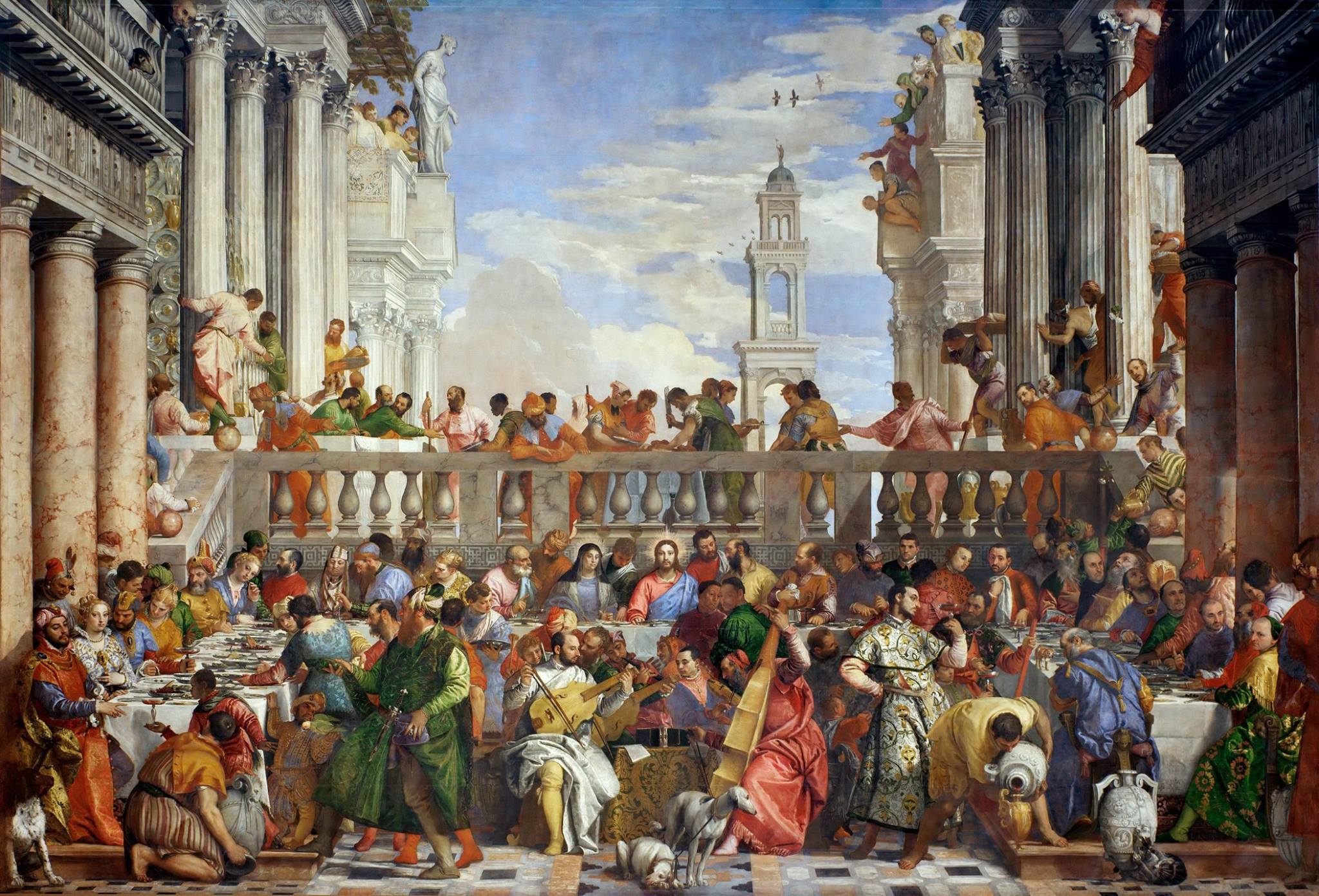 Bức tranh "Đám cưới tại Cana" - Paolo Veronese (1563) Bức tranh "Đám cưới tại Cana" - Paolo Veronese (1563)