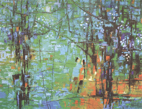 VŨ ĐĂNG ĐÍNH - Hương bưởi. Sơn dầu. 70x85cm. 2007