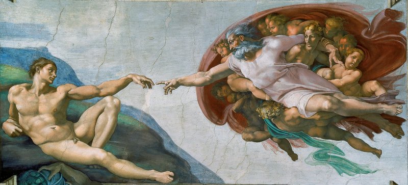 “Sự sáng tạo ra Adam” của Michelangelo