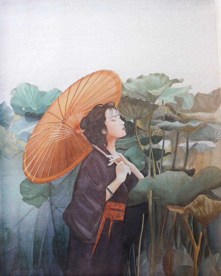 Nét đẹp của nghệ thuật vẽ Tranh Lụa Nét đẹp của nghệ thuật vẽ Tranh Lụa