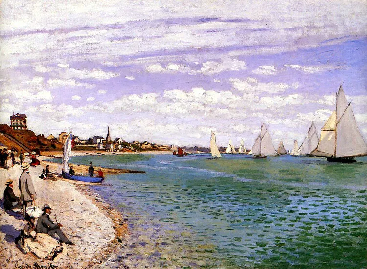 Bức tranh Regatta at Sainte-Adresse (Đua thuyền tại Sainte-Adresse)