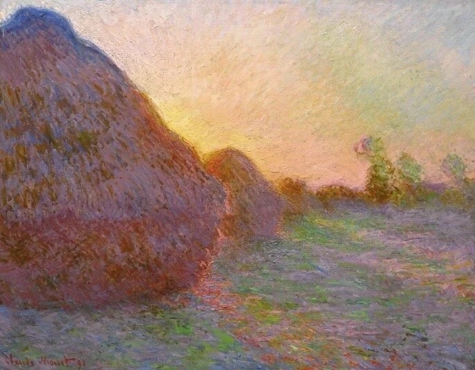 Kiệt tác Meules (Đống rơm), loạt tranh 1890 - 1891 của Monet