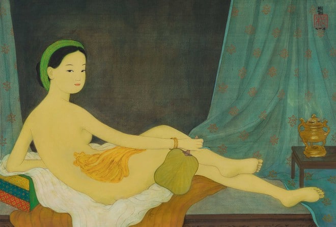 Bức tranh "Nu" của Mai Trung Thứ