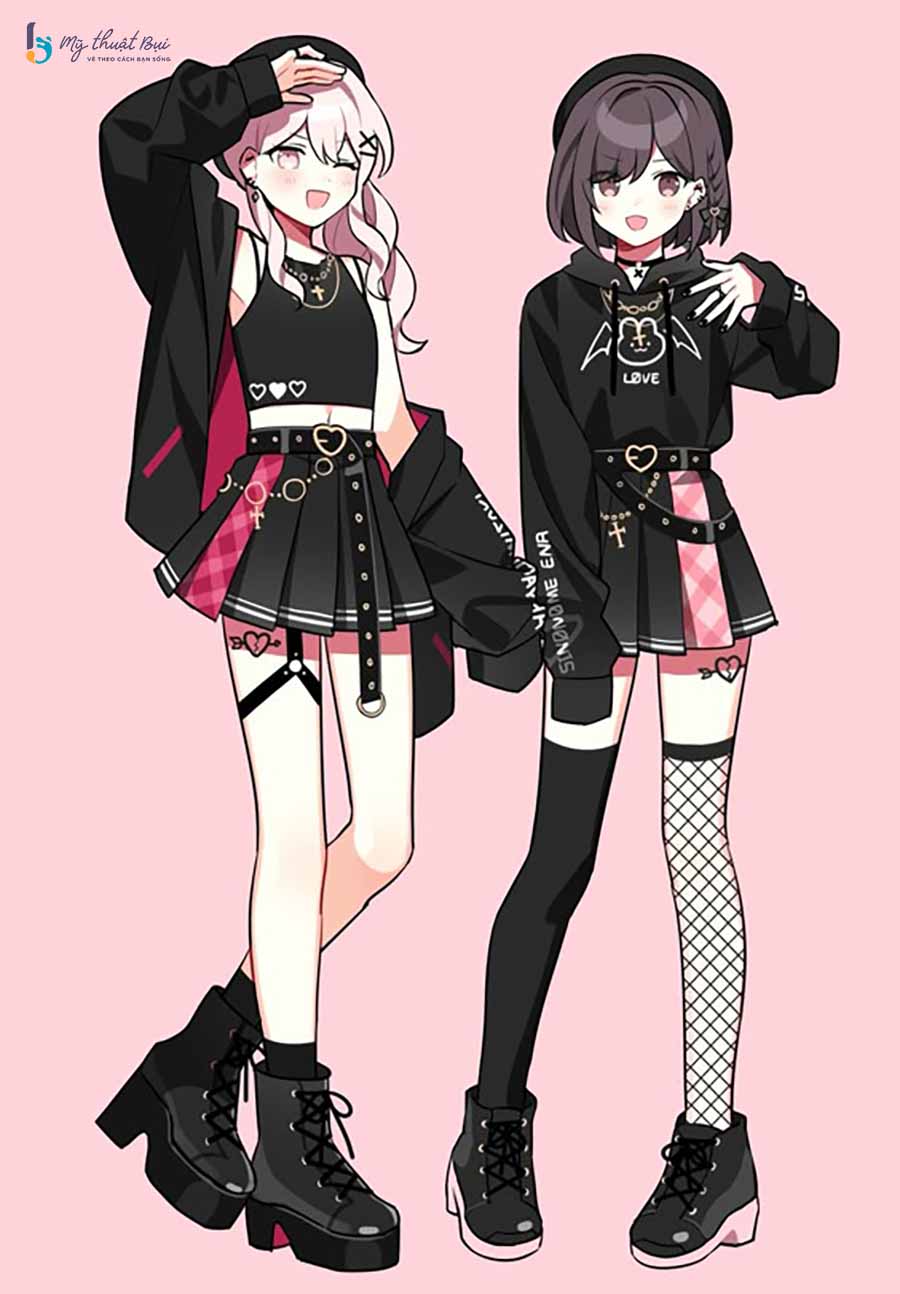 Vẽ váy anime ngầu Vẽ váy anime ngầu