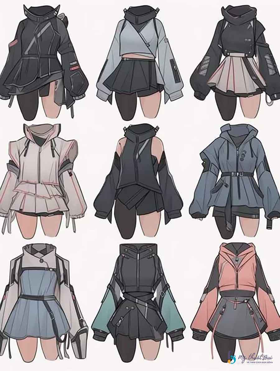 Vẽ váy anime ngầu