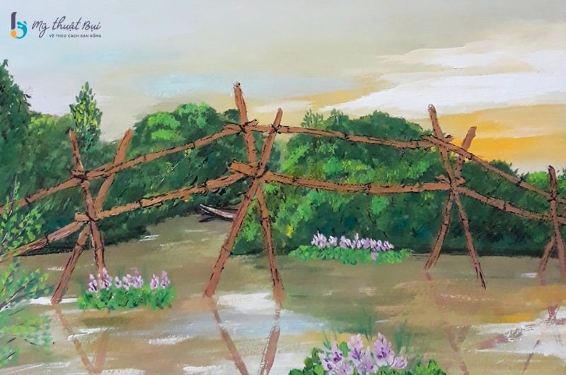 Tranh phong cảnh đơn giản