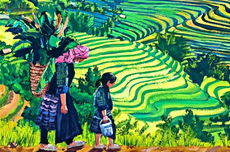 Tranh phong cảnh vùng cao