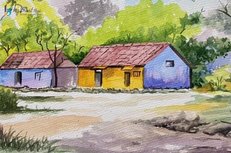 Tranh phong cảnh đơn giản mà đẹp