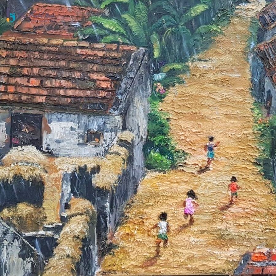 Vẽ tranh phong cảnh quê hương