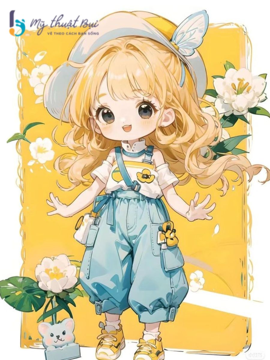 Hình vẽ chibi nữ cute Hình vẽ chibi nữ cute
