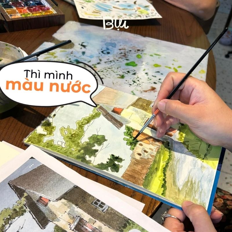 Lớp học vẽ Màu Nước