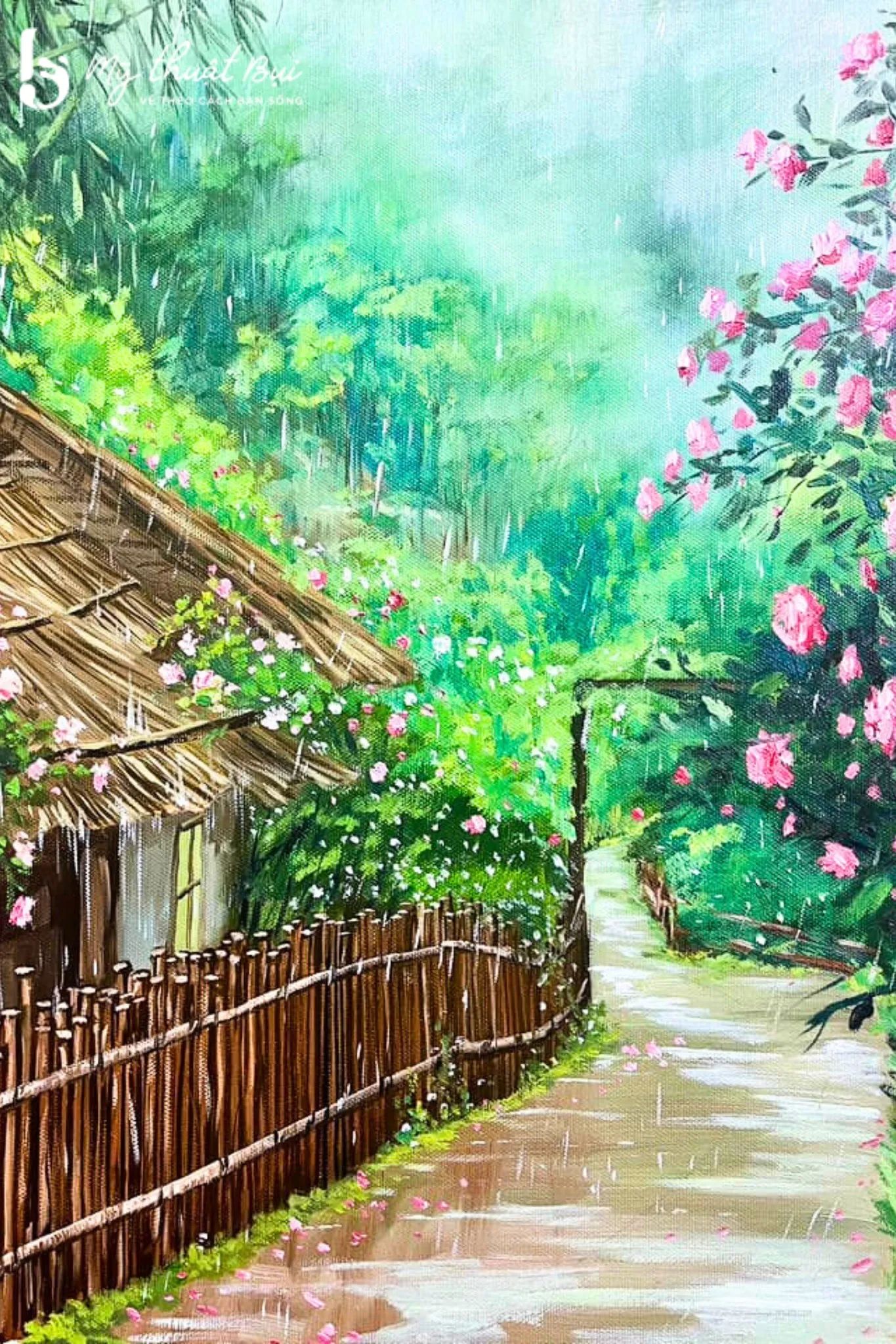 Tranh phong cảnh làng quê