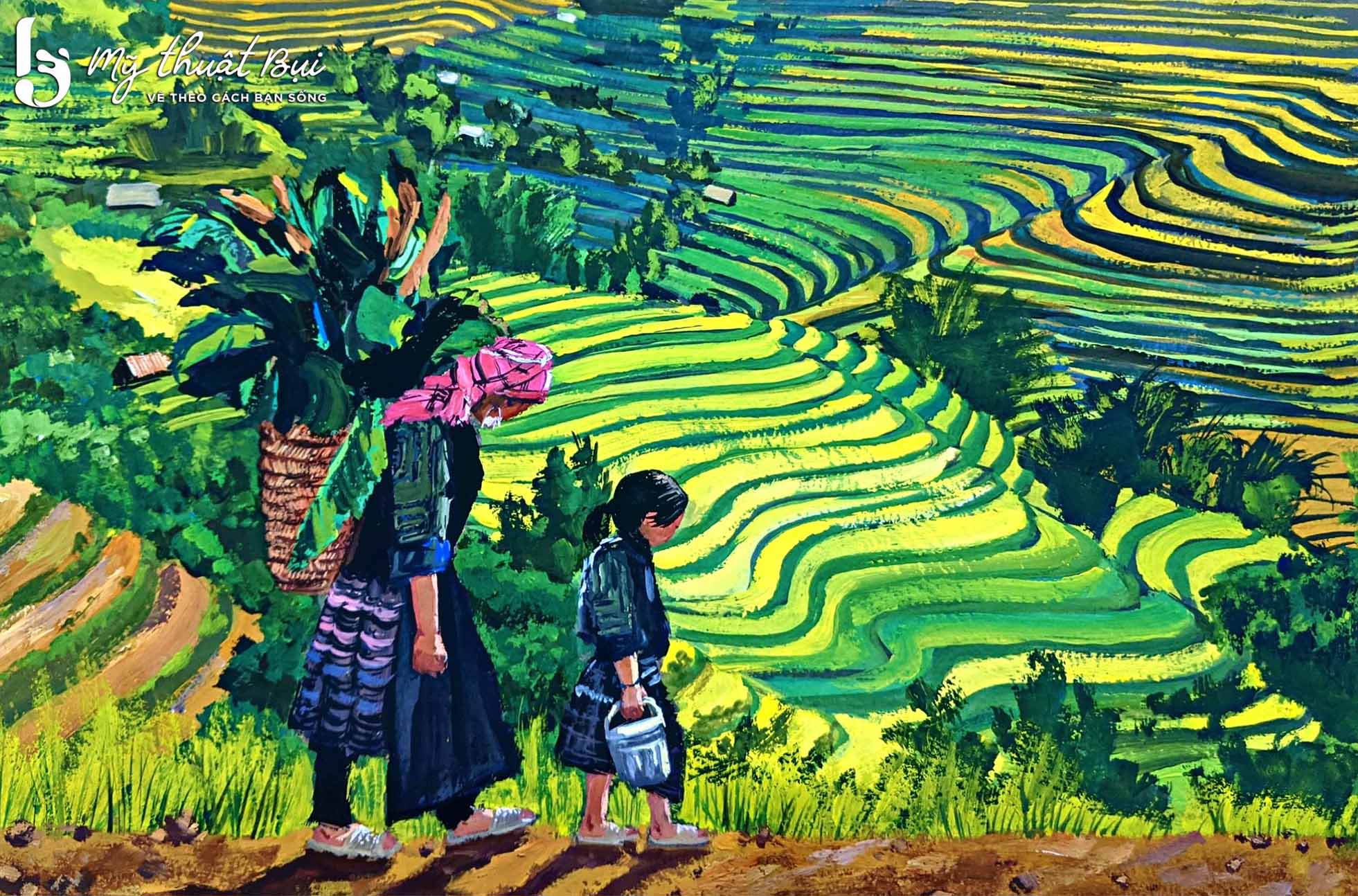 Tranh phong cảnh vùng cao 4