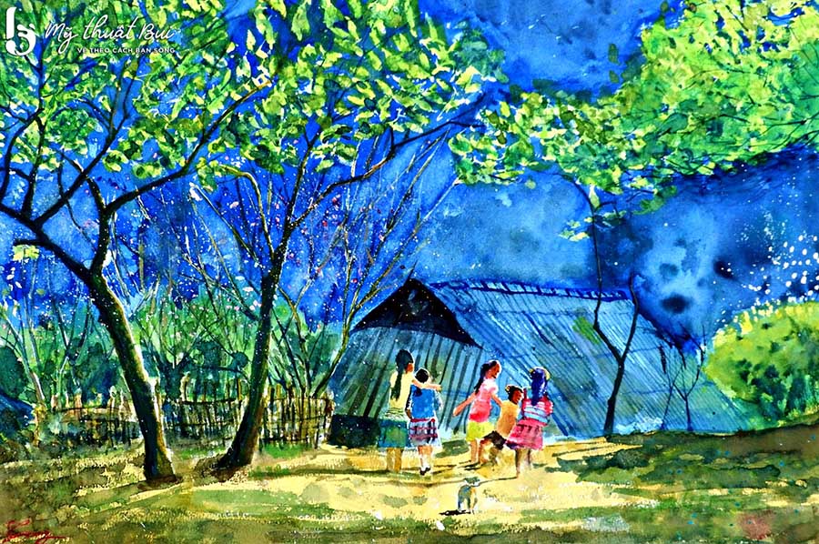 Tranh phong cảnh vùng cao 5