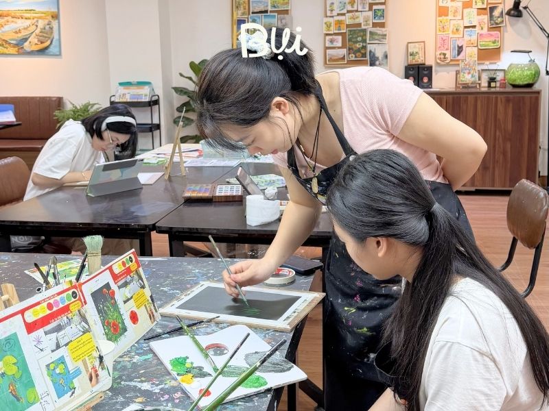 Điểm khác biệt trong phương pháp dạy tại Mỹ Thuật Bụi