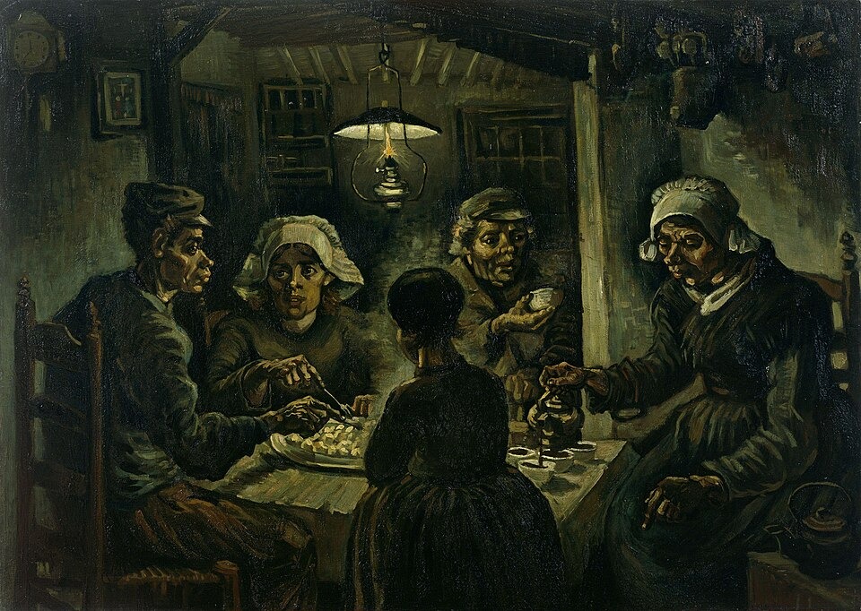 Tác phẩm Những người ăn khoai (The Potato Eaters) - Tranh thời kỳ đầu của họa sĩ Van Gogh