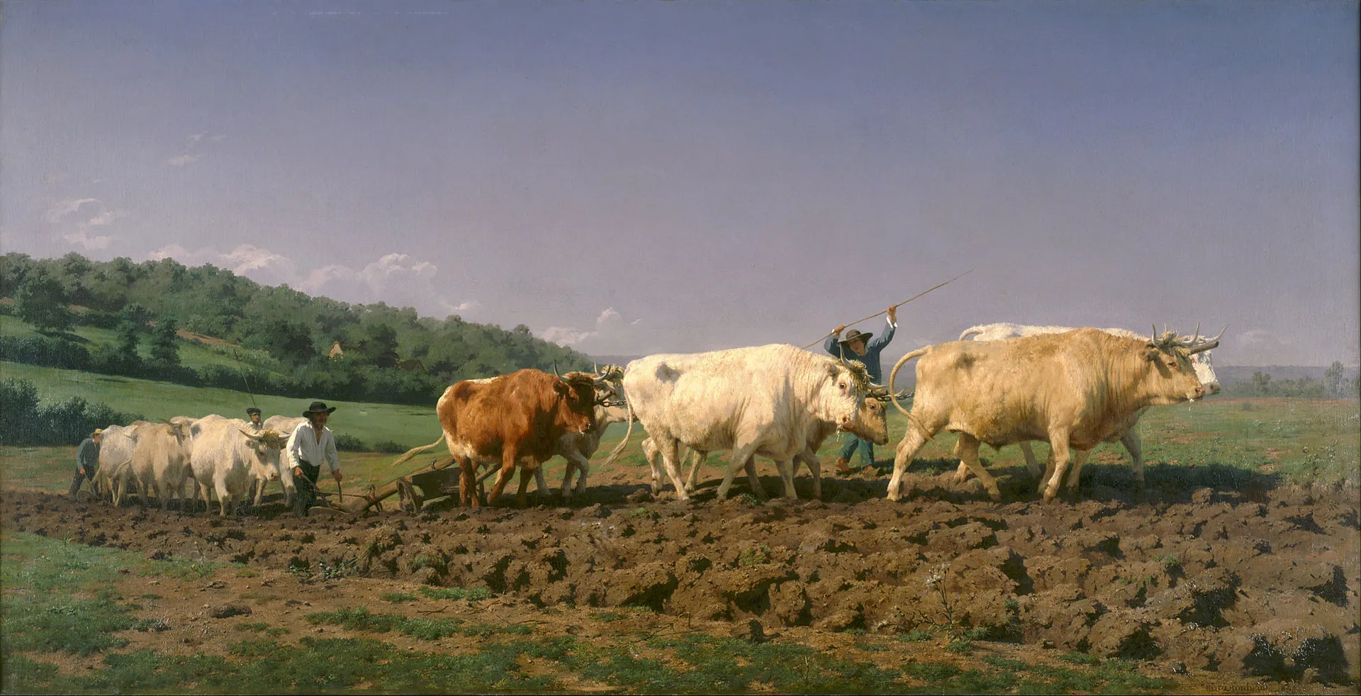 Tranh Ploughing in Nevers (1846) của Rosa Bonheur