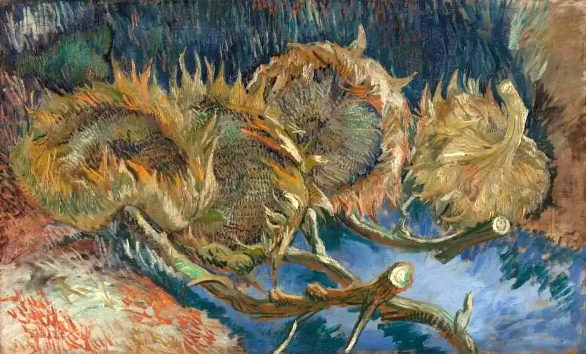 Bốn bông hướng dương tách hạt - Paris, 1887