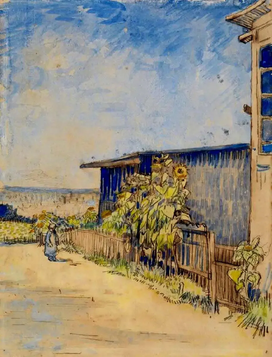 Ngôi nhà trồng hoa hướng dương của Van Gogh tại Paris năm 1887