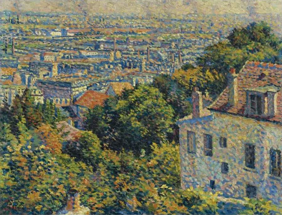 Tác phẩm Hậu ấn tượng Montmartre của Maximilien Luce