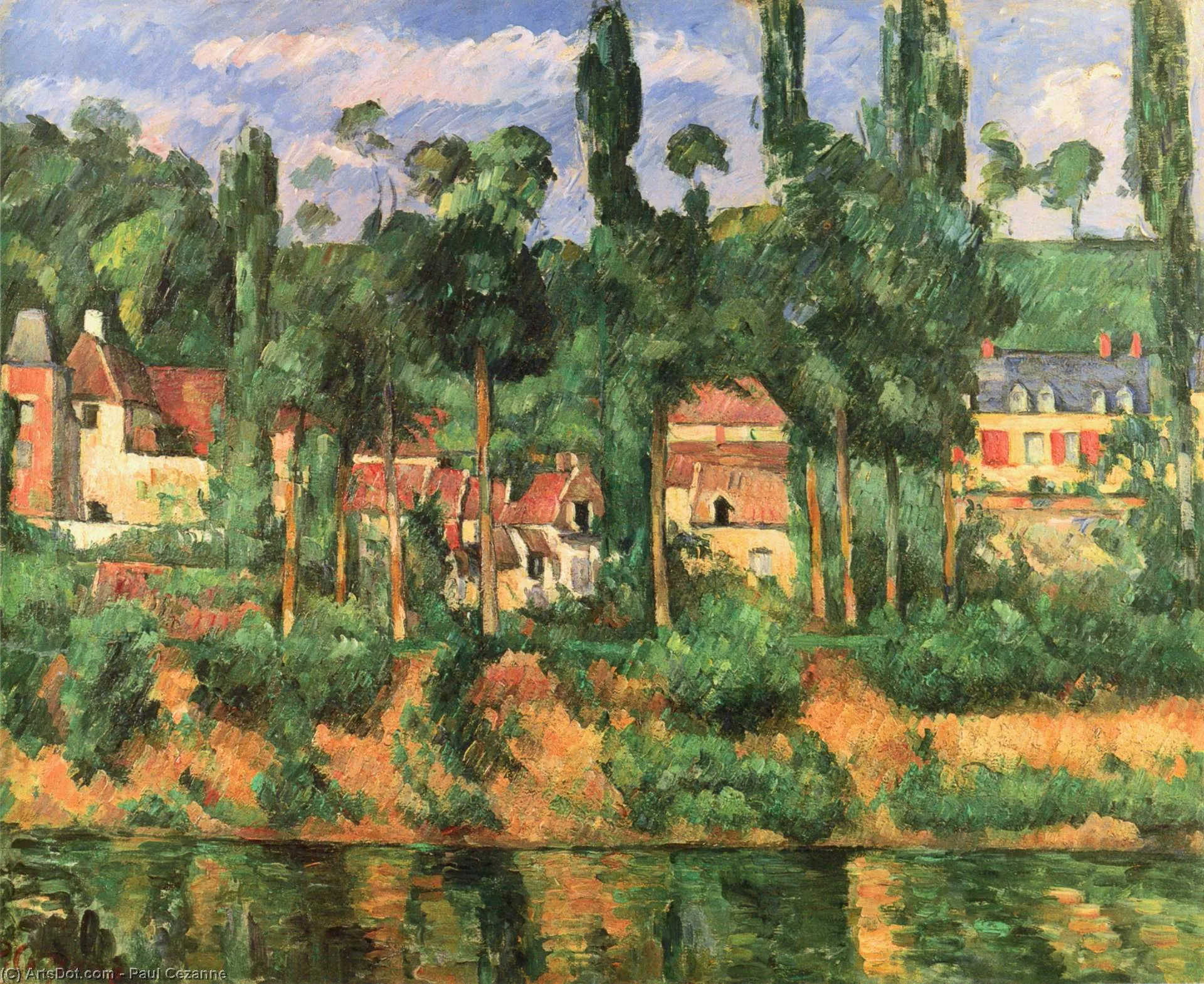 Bức tranh "The Château of Médan" (Lâu đài Médan của danh họa Paul Cézanne