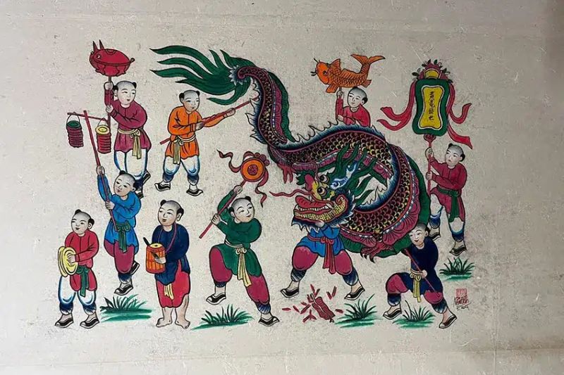 Đường nét trong tranh dân gian Việt Nam
