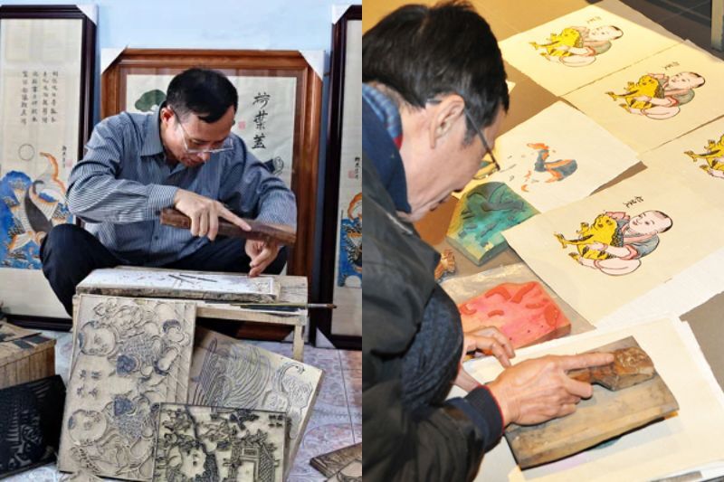 Kỹ thuật khắc ván và in tranh Đông Hồ