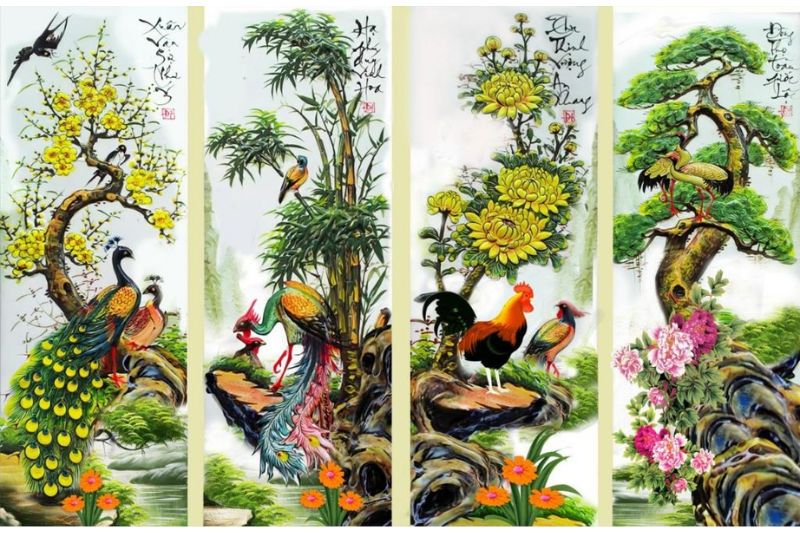 Nguồn gốc bộ tranh tứ quý tùng cúc trúc mai