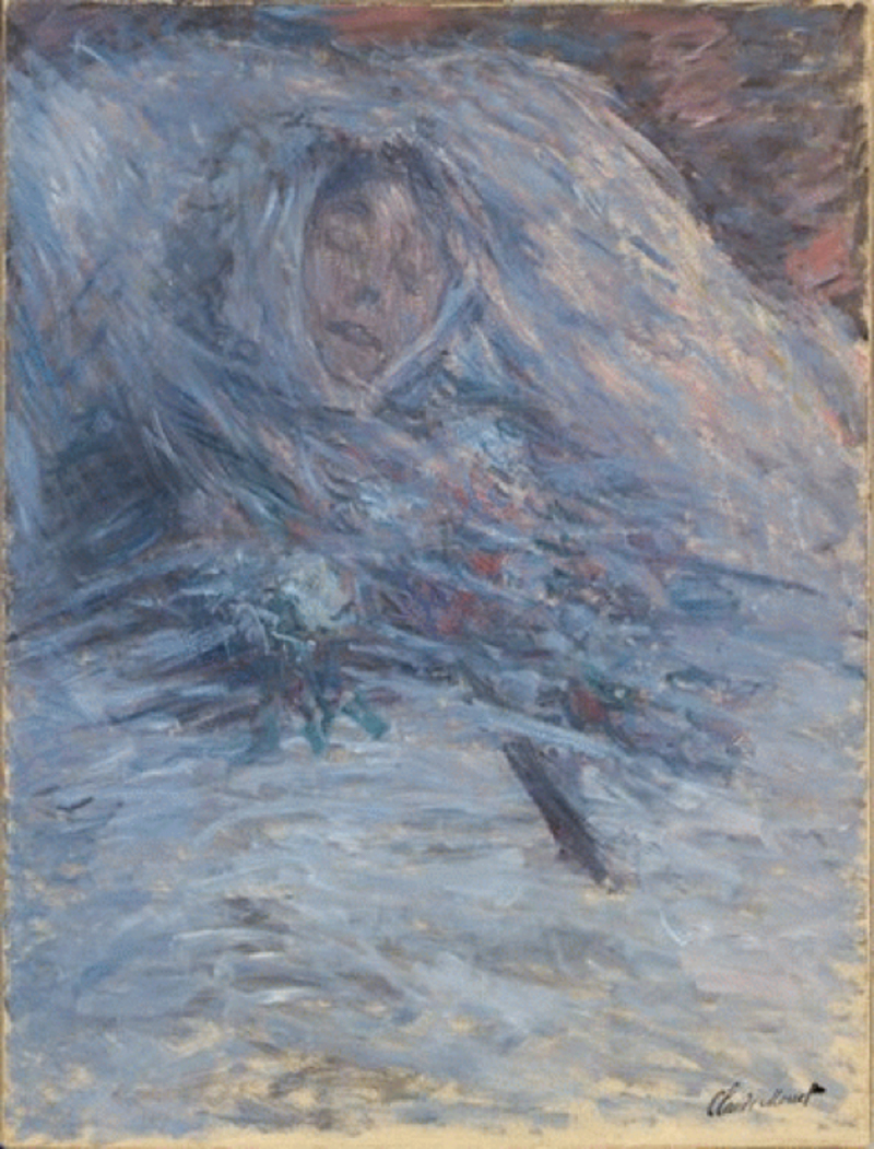Bức tranh "Camille Monet trên giường bệnh", năm 1879