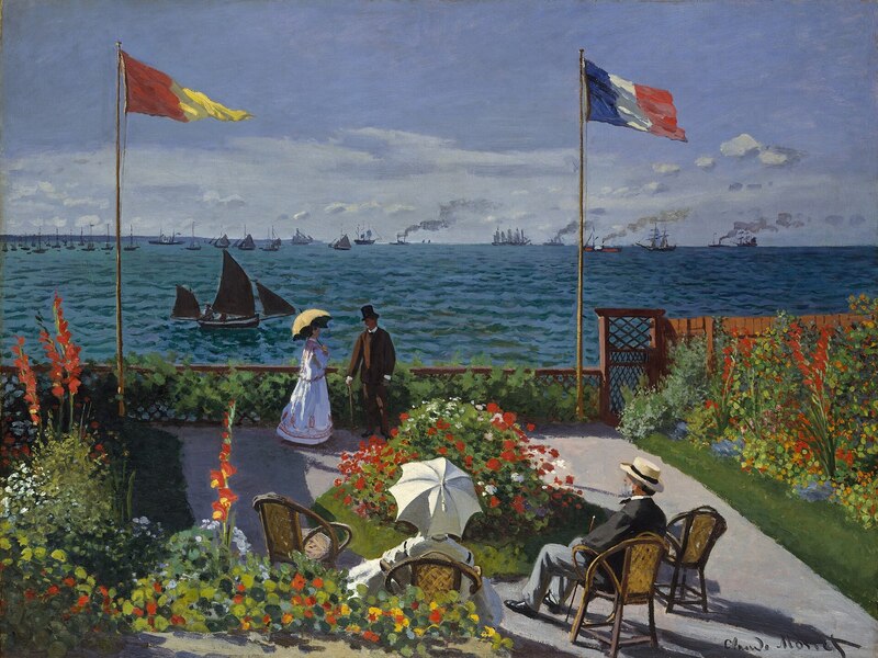 "Khu vườn tại Sainte-Adresse" (Garden at Sainte-Adresse)