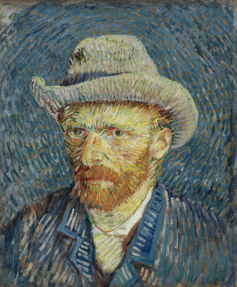 Chân dung tự họa với mũ phớt xám 1887 (Self-Portrait with Grey Felt Hat)