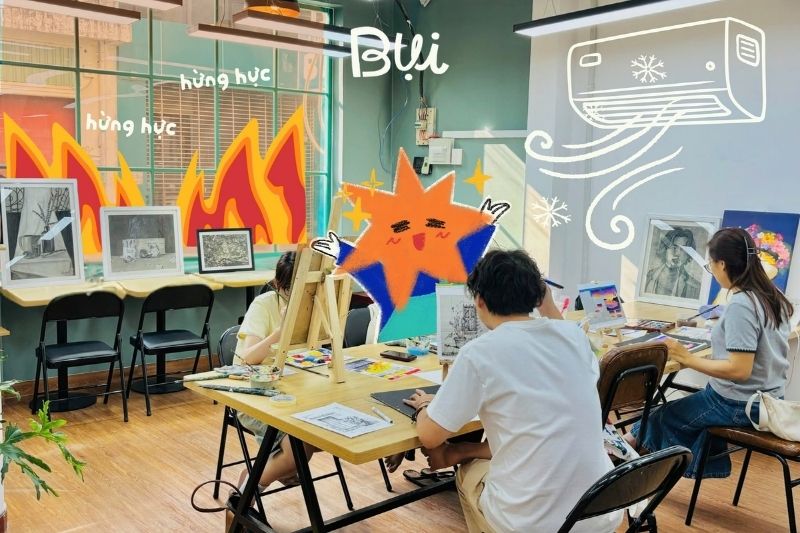 Không gian sáng tạo tại ngôi nhà Mỹ Thuật Bụi