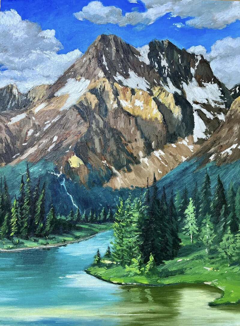 Tranh phong cảnh màu Acrylic