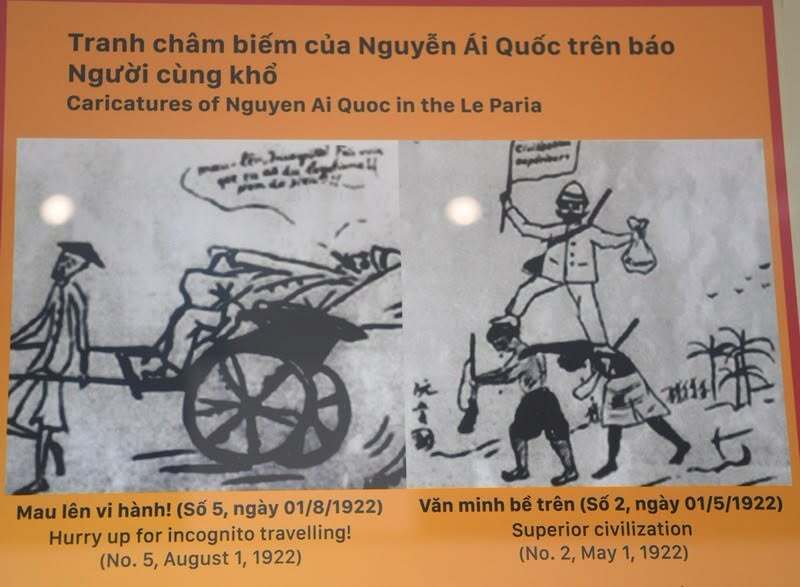 Tranh biếm họa trên báo Le Paria