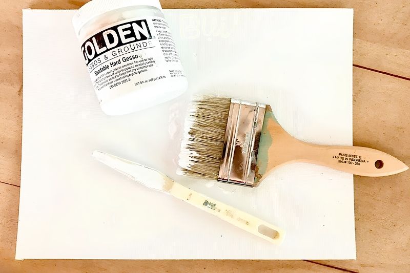 Trường hợp dùng gesso